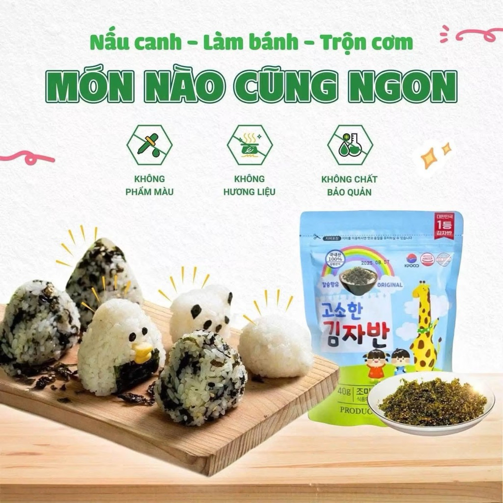 Rong Biển Trộn Cơm Busan Kimjaban Cho Bé (40g)