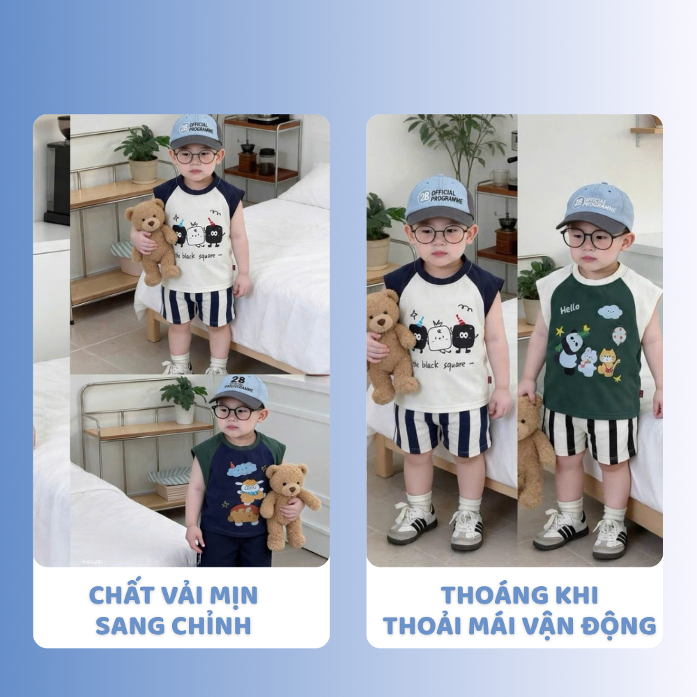 [À ƠI SHOP] D76- set 3 bộ tay hến gấu trúc hello - a100.389