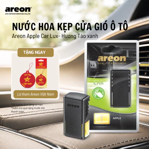 Nước Hoa Ô Tô Kẹp Cửa Gió Điều Hoà Areon Apple - Hương Táo Tươi Mát, Nhập Khẩu Chính Hãng Bulgaria