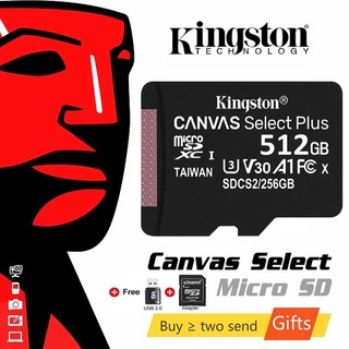 Thẻ nhớ Kingston Micro SD UHS-I Class 10 tốc độ đọc lên đến 100MB/s 512GB 256GB 128GB 64GB 32GB