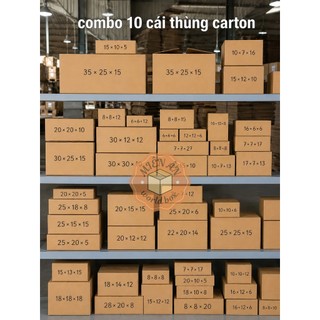 Thùng hộp carton size nhỏ, thùng giấy đóng hàng nhiều kích thước