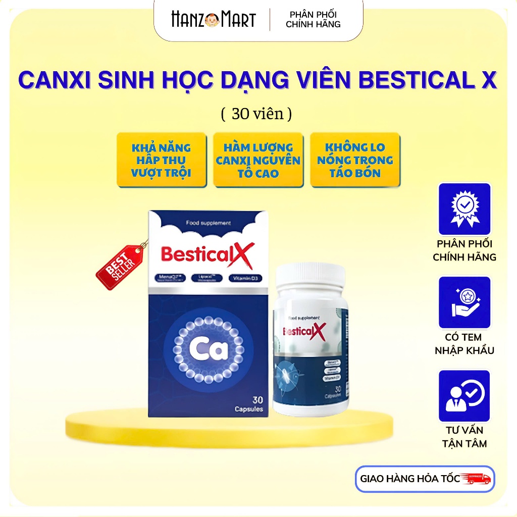 Canxi Bestical X - Canxi sinh học dạng viên trẻ đang trong giai đoạn phát triển chiều cao - hanzo2009