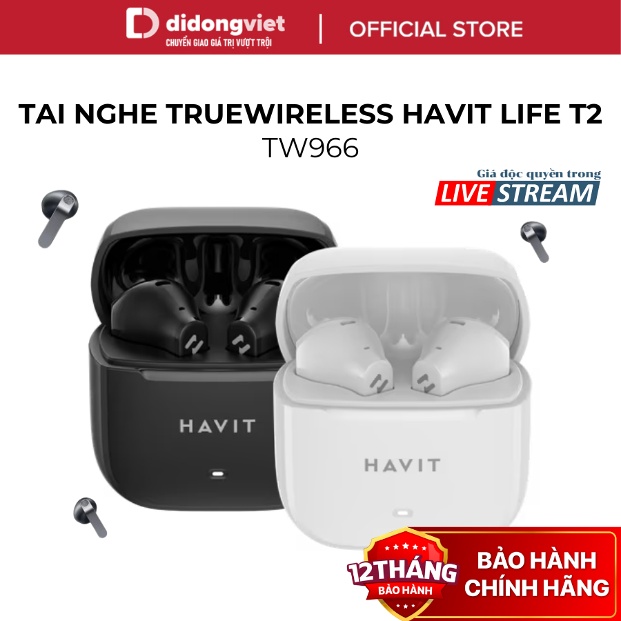 Tai nghe True Wireless Havit TW966