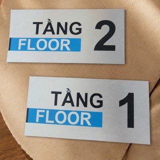 Bảng Alu Số Tầng -  Biển Chỉ Dẫn Số Tầng Trong Tòa Nhà - Nhận Thiết kế nội dung theo yêu cầu