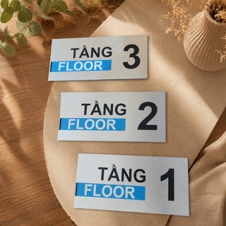 Bảng Alu Số Tầng -  Biển Chỉ Dẫn Số Tầng Trong Tòa Nhà - Nhận Thiết kế nội dung theo yêu cầu