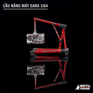 SET Phụ Kiện Gara Mô Hình Xe 1/64 V2 - Combo Cầu Nâng Máy, Động Cơ R34, Pallet Gỗ Diorama Garage Miniature MITU Figure