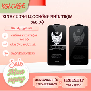 Kính Cường Lực Chống Nhìn Trộm 360 Độ KINGKONG K12, Cường Lực Cao Cấp Cho Iphone 11 12 13 14 15 16 17 Pro Plus Promax