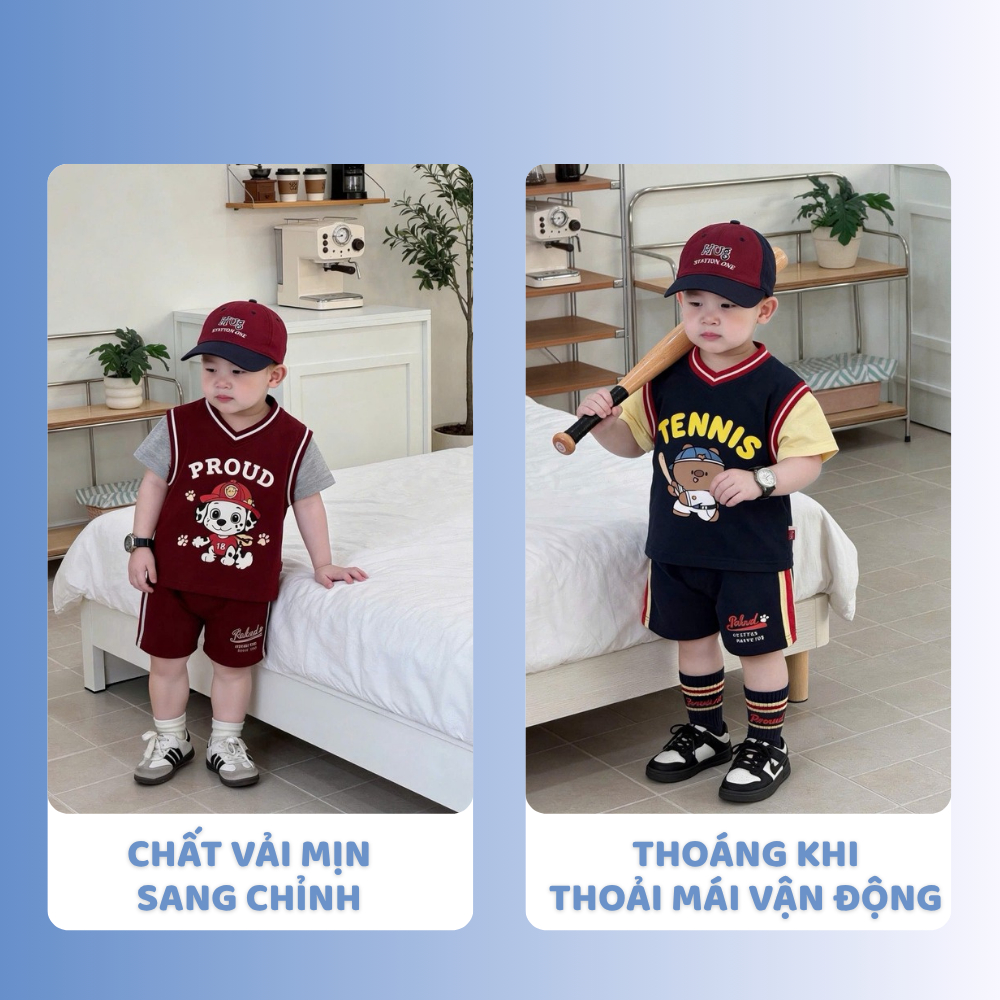 [À ƠI SHOP] D75- set 2 bộ cộc chó proud phối - a100.388