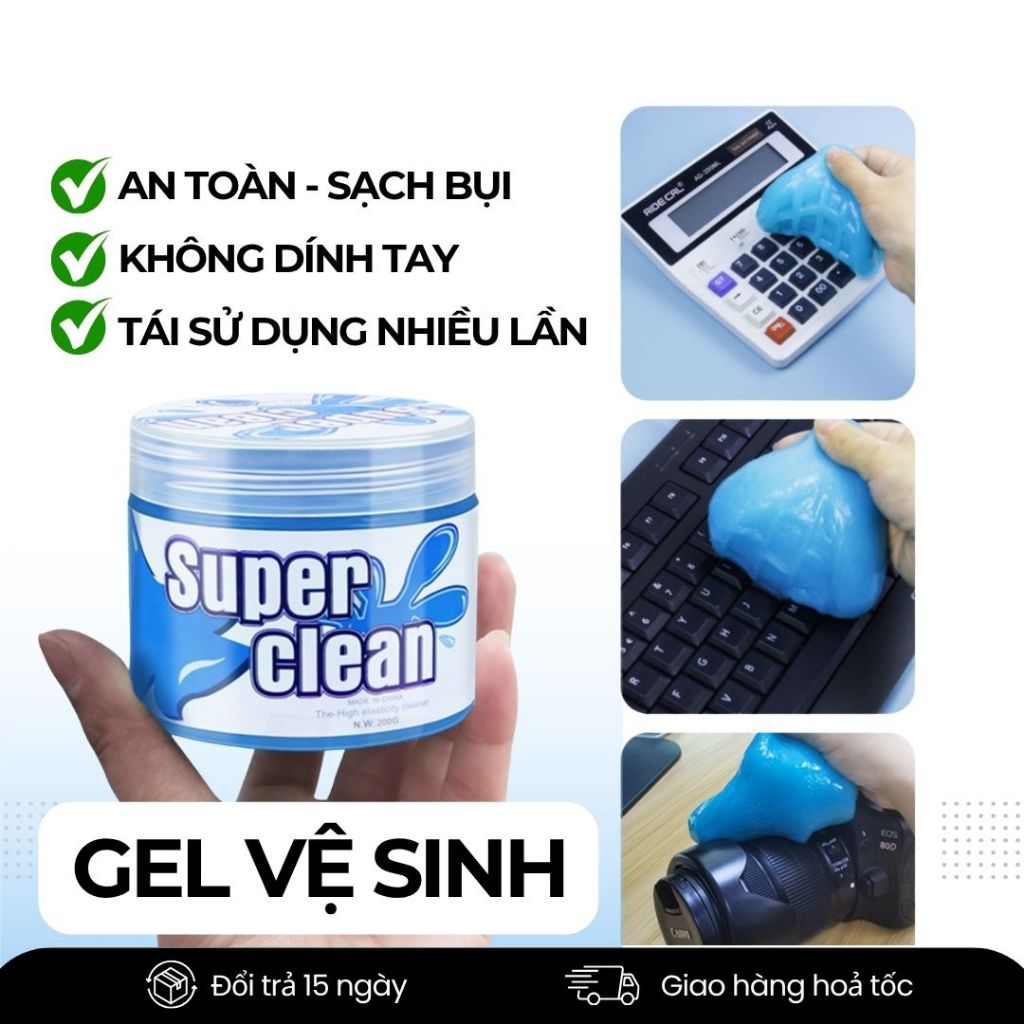 Gel Vệ Sinh Máy Ảnh, Ống Kính Đa Năng – Dụng Cụ Làm Sạch Laptop, Điện Thoại, Máy Ảnh, Nội Thất Ô Tô