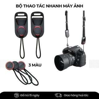 Bộ Thao Tác Nhanh Máy Ảnh (Quick Release) – Móc & Nút Tháo Lắp Nhanh Dây Đeo / Strap Tay, An Toàn – Tiện Lợi