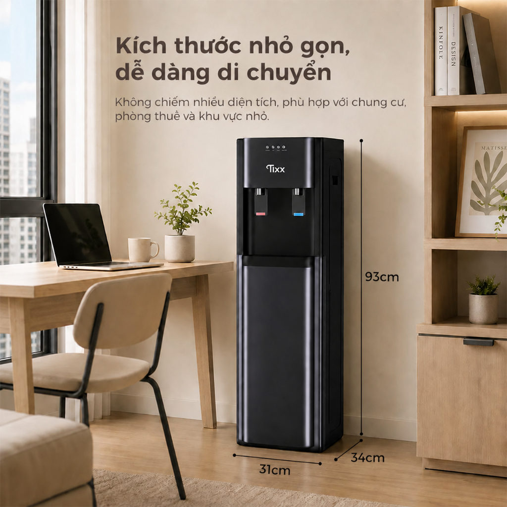 TIXX Máy nước nóng lạnh 500W toàn bộ máy không cần lắp đặt bình dưới