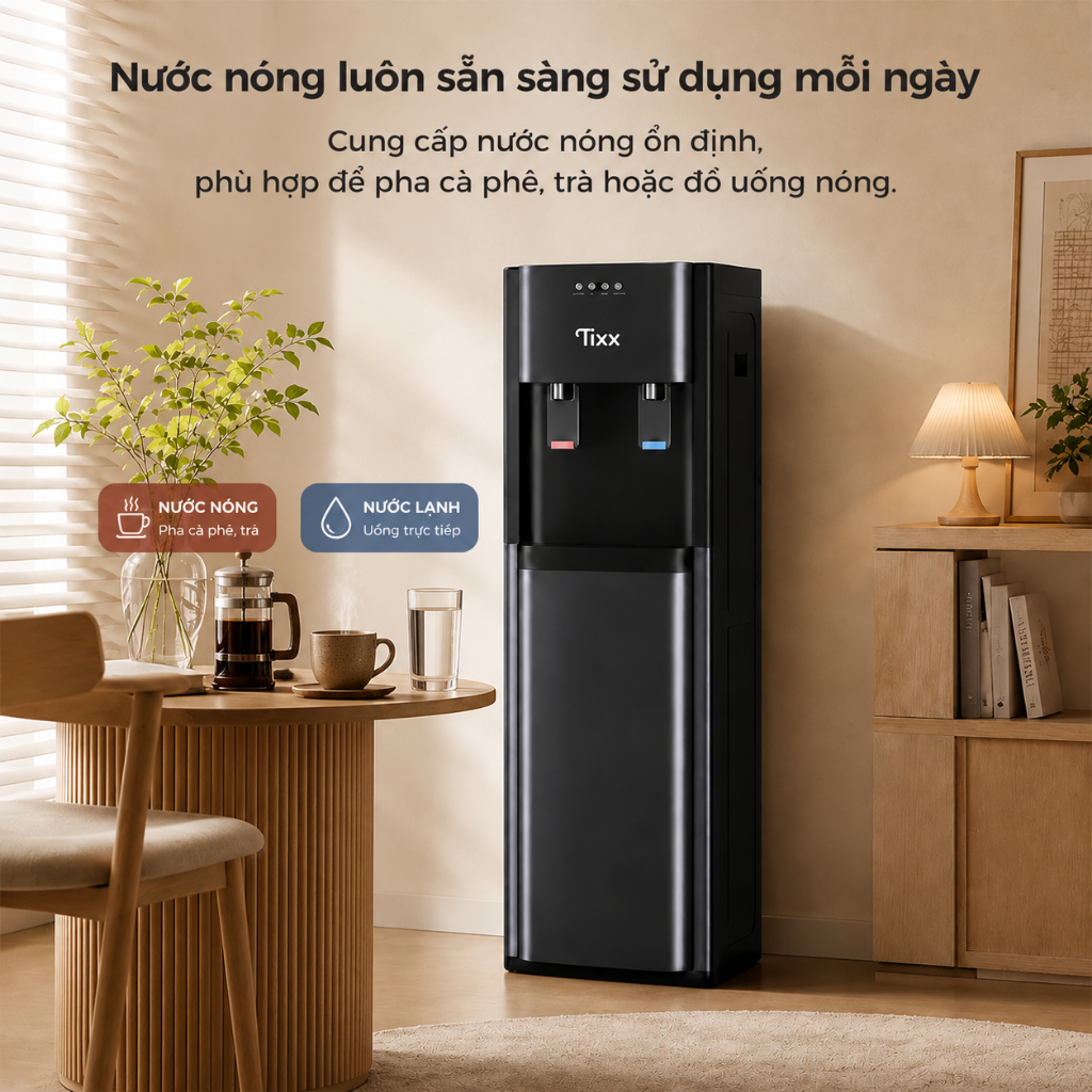TIXX Máy nước nóng lạnh 500W toàn bộ máy không cần lắp đặt bình dưới