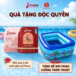 [Tặng Bể Bơi Chào Hè] Combo 2 Túi Nước Giặt Xả Finora Hương Nước Hoa, Lưu Hương Dài Lâu tới 48h