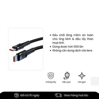 Bút Vệ Sinh Lens Máy Ảnh 2 Trong 1 Kèm Chổi Lau – Phụ Kiện Làm Sạch Cho Máy Ảnh, Ống Kính, Máy Quay