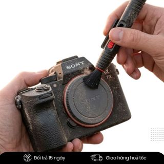 Bút Vệ Sinh Lens Máy Ảnh 2 Trong 1 Kèm Chổi Lau – Phụ Kiện Làm Sạch Cho Máy Ảnh, Ống Kính, Máy Quay