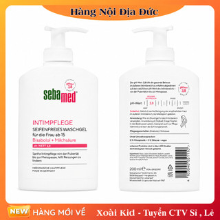 Dung dịch vệ sinh phụ nữ SEBAMED pH3.8 200ml làm sạch nhẹ nhàng an toàn chính hãng - Hàng nội địa Đức