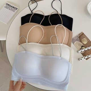 Combo 2 Áo Ngực Su Nữ Dây Mảnh Không Gọng Mút Liền Ôm V1, Áo Lót Lỗ Thoáng Thấm Hút Tốt King Shop A-2608