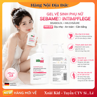 Dung dịch vệ sinh phụ nữ SEBAMED pH3.8 200ml làm sạch nhẹ nhàng an toàn chính hãng - Hàng nội địa Đức