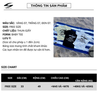 Áo Thun Giấy BabyTee Free Size Daily Graphic 07 Nhiều Màu | SSSTORE.Aesthetic