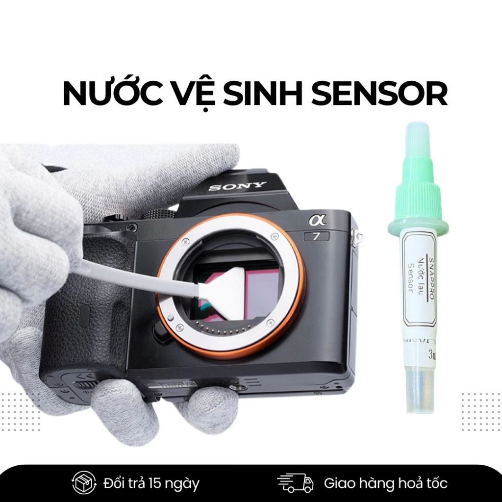 Nước Vệ Sinh Sensor Camera – Dung Dịch Lau Sensor & Ống Kính Bốc Hơi Nhanh, Không Vệt