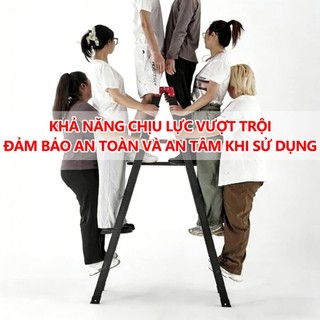 Thang nhôm gấp Thang Chữ A Gấp Gọn các chiều cao 1.2M, 1.5M, 1.8M, 2.1M, Tải Trọng 600kg Thang kim loại Bảo hành 2 năm