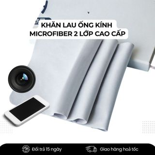 [COMBO 3] Khăn Lau Ống Kinh Máy Ảnh Microfiber, Lau Lens Không Bụi Siêu Mịn, Sạch Dấu Vân Tay