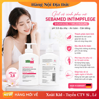 Dung dịch vệ sinh phụ nữ SEBAMED pH3.8 200ml làm sạch nhẹ nhàng an toàn chính hãng - Hàng nội địa Đức