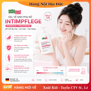 Dung dịch vệ sinh phụ nữ SEBAMED pH3.8 200ml làm sạch nhẹ nhàng an toàn chính hãng - Hàng nội địa Đức