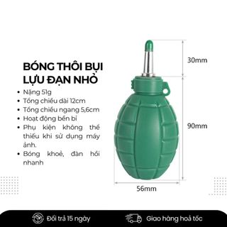Bóng Thổi Bụi Cực Mạnh Vệ Sinh Máy Ảnh Hình Lựu Đạn | Bóng Thổi Bụi Lens, Camera, Bàn Phím | SNAPRO