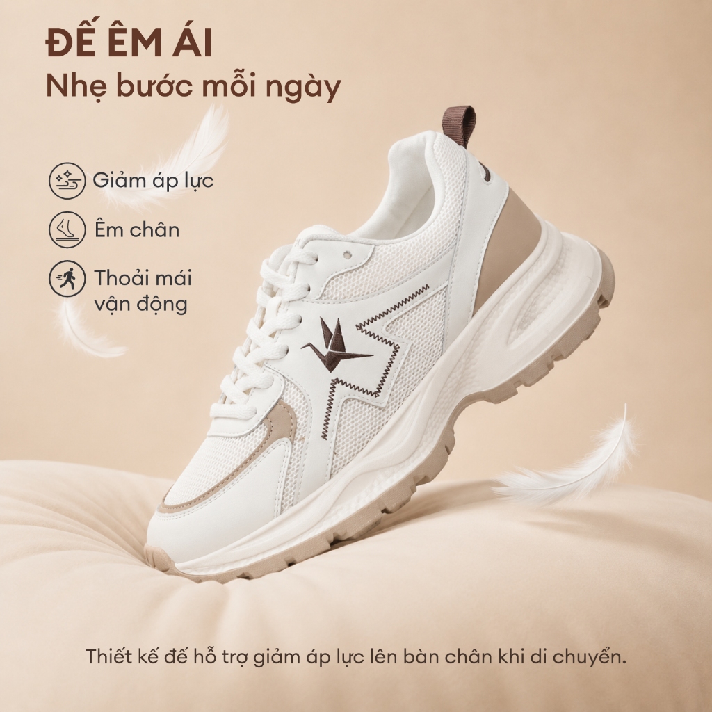 Giày thể thao nữ TOKYOLIFE êm chân thoáng khí thiết kế trẻ trung năng động 40004406