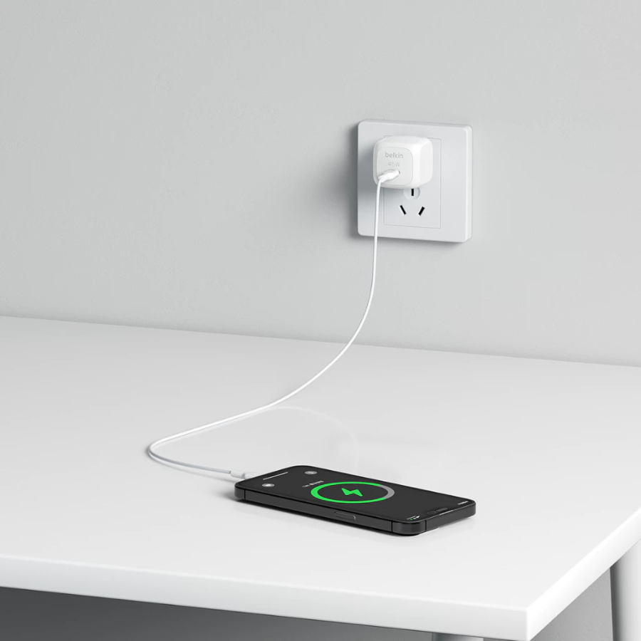 Củ Sạc Nhanh Belkin 45W USB-C PD 3.0 PPS GaN - Hàng Chính Hãng