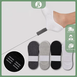 Tất Nam Cổ Thuyền Siêu Mỏng Thoáng Khí Khử Mùi Chống Hôi Chân Cho Mùa Hè-SoftStep