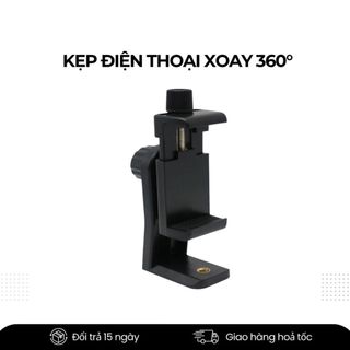 Kẹp Điện Thoại Xoay 360° – Ngàm Gắn Tripod, Gimbal, Giá Đỡ Livestream, Quay Phim Chụp Ảnh