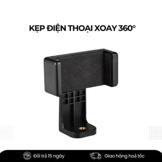 Kẹp Điện Thoại Xoay 360° – Ngàm Gắn Tripod, Gimbal, Giá Đỡ Livestream, Quay Phim Chụp Ảnh