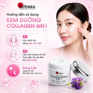 Kem dưỡng Collagen Kihasu cấp ẩm sáng da mờ thâm phục hồi da khô da nhạy cảm căng bóng