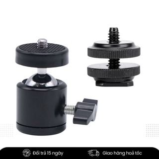 Hot shoe Mở Rộng Ốc 1/4 Cho Máy Ảnh – Ngàm Kết Nối Phụ Kiện Flash, Mic, Monitor, Wireless