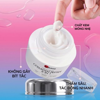Kem dưỡng Collagen Kihasu cấp ẩm sáng da mờ thâm phục hồi da khô da nhạy cảm căng bóng