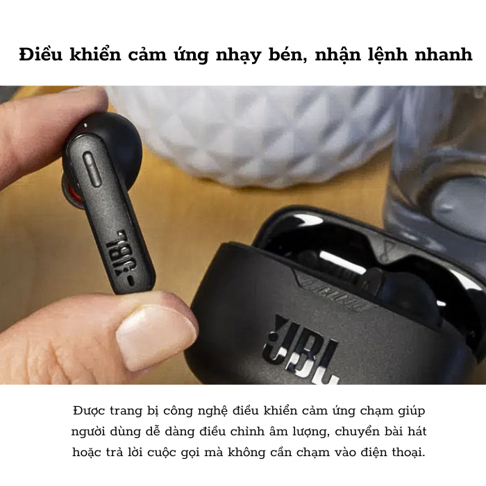 Tai Nghe Bluetooth True Wireless JBL Tune 230NC TWS - Bluetooth 5.2 - Pin 10 Giờ - Cảm Ứng Chạm - IPX4 - BH 1 Năm