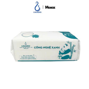Khăn lau mặt dùng 1 lần spa dạng rút (80 khăn) LIKADO kích thước (20x20cm)