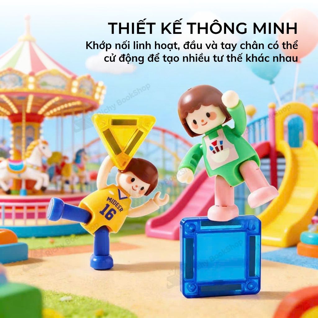 Bộ mô hình nhân vật nam châm nghề nghiệp cho bé Mideer Magnetic Figures Dream Careers