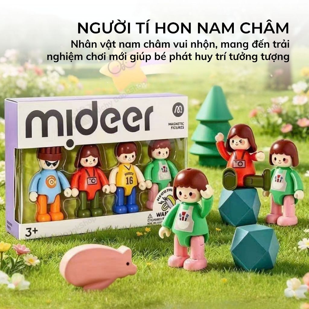 Bộ mô hình nhân vật nam châm nghề nghiệp cho bé Mideer Magnetic Figures Dream Careers