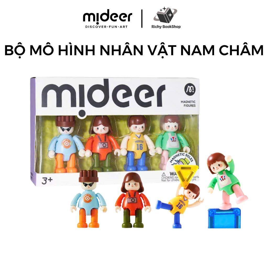 Bộ mô hình nhân vật nam châm nghề nghiệp cho bé Mideer Magnetic Figures Dream Careers