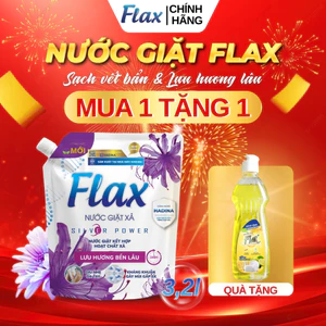 Túi Nước Giặt Xả Flax 2in1 Công Nghệ Thái Lan 3.2kg