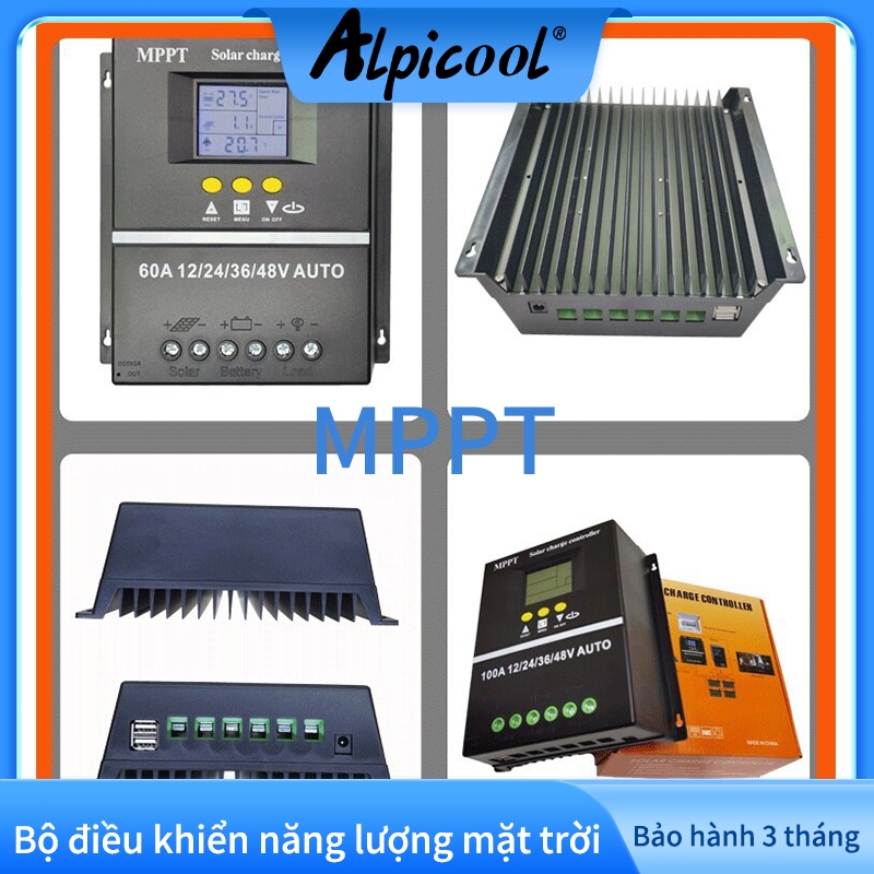 MPPT Bộ điều khiển năng lượng mặt trời 30A/60A/80A/100A Thích hợp 12V/24V/36V/48V sạc đầy ắc quy có tự ngắt