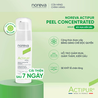 Combo Gel rửa mặt Exfoliac Intensive Foaming 200ml và serum Noreva Actipur Peel 30ml chăm da dầu mụn