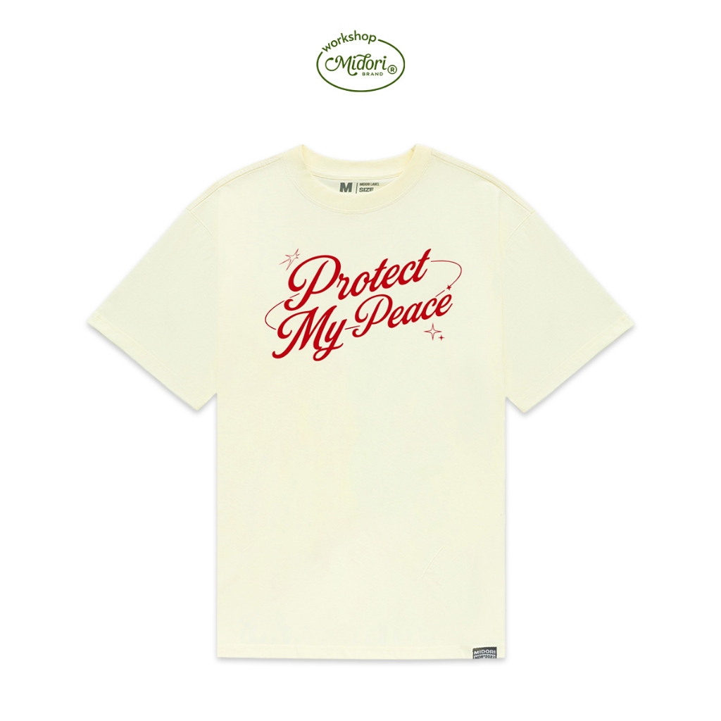 Áo Thun Form Rộng PROTECT MY PEACE Nam Nữ Unisex Basic Chất Liệu Cotton Local Brand | MI MIDORI