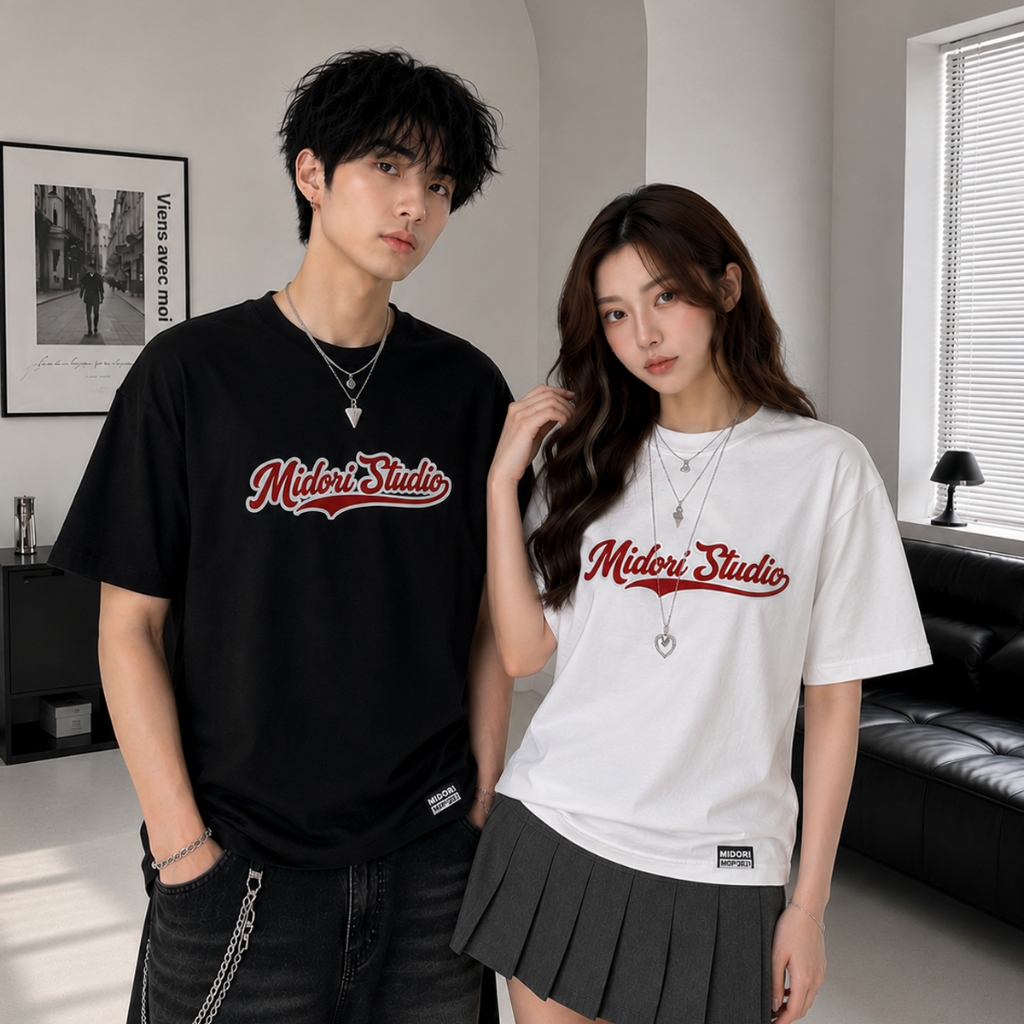Áo Thun Form Rộng RETRO Unisex Nam Nữ Unisex Cotton Local Brand | MI MIDORI