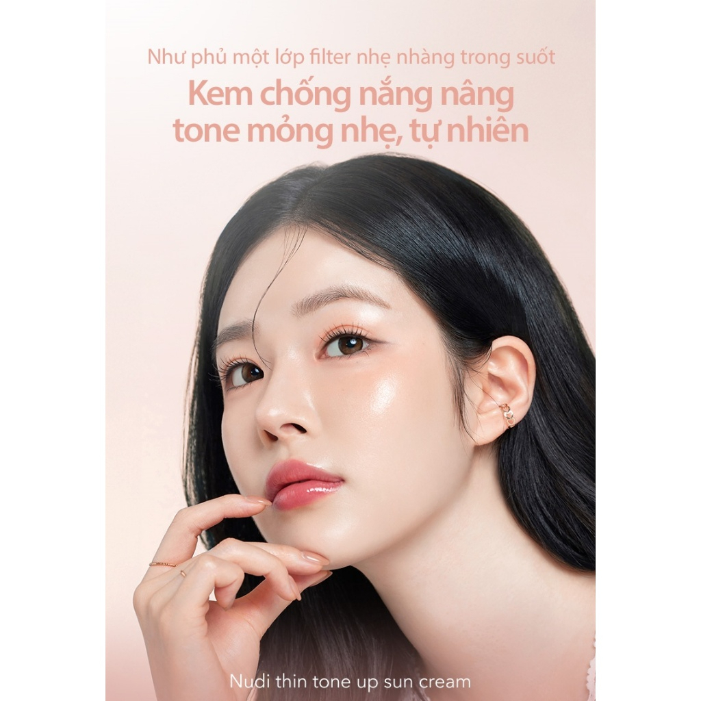Kem Chống Nắng Hanskin Nudi - Thin Tone Up Sun Cream 40ml