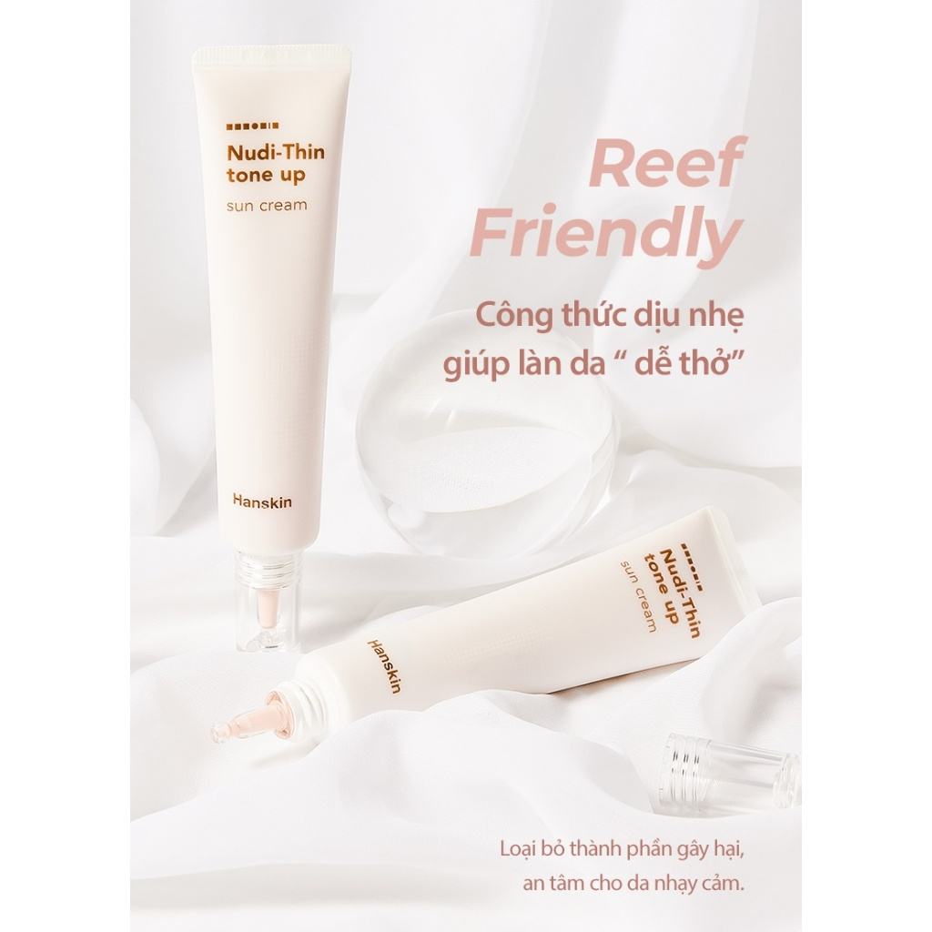 Kem Chống Nắng Hanskin Nudi - Thin Tone Up Sun Cream 40ml