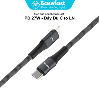 Cáp Sạc Nhanh Basefast 27W Tự Ngắt Thông Minh - Sạc Nhanh IP Chống Đứt Chống Chai Pin Cho Điện Thoại